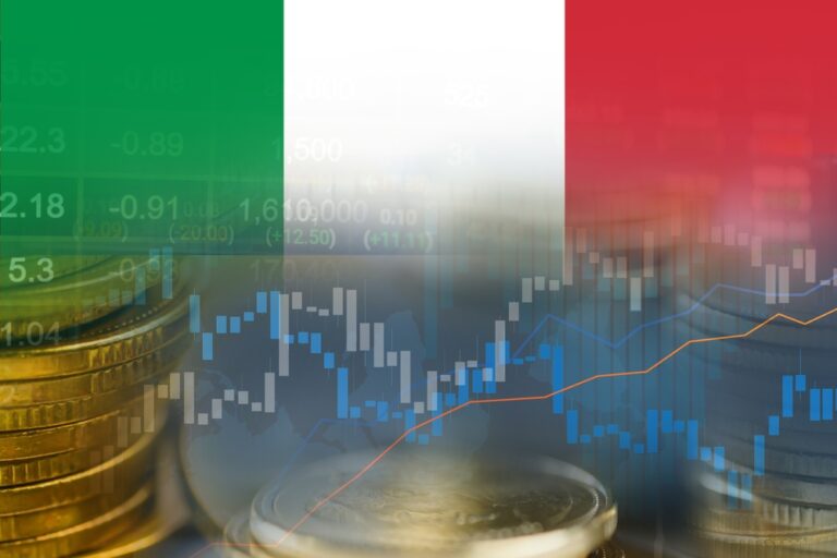 Grafico sull'andamento del Pil italiano