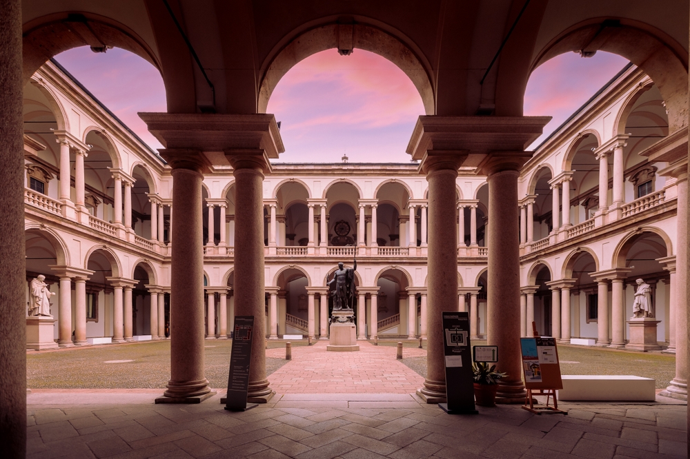 Vista della Grande Brera a Milano
