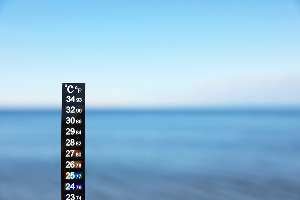 Temperatura record della superficie del mare