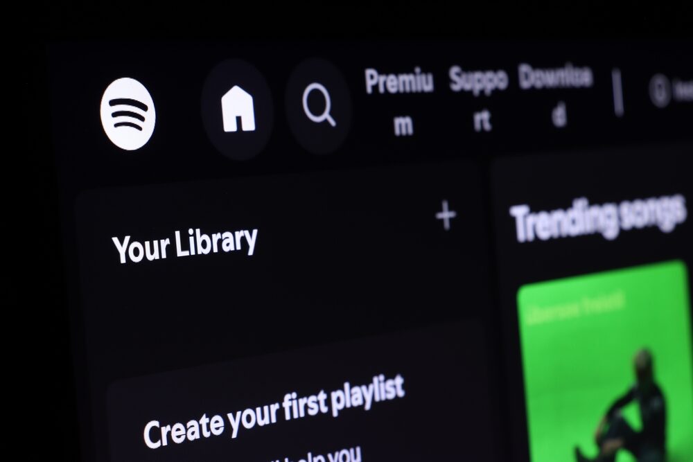 Grafico di crescita degli abbonati di Spotify